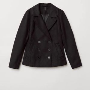 Double Breasted Short Peacoat